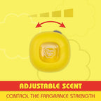 Chupa Chups Car Air Freshener, Lemon Twist - Long Lasting Car Fresheners with Fun Scents, Colorful and Vibrant Air Freshener for Car, Unique Car Freshener Perfume Deodorizer- 2-Pack (4pcs Total)