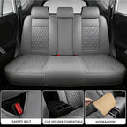 Car Seat Covers Full Set Custom Fit for Chevrolet/Chevy Blazer 2019-2026 - Premium Faux Leather with Lumbar Support | Breathable, Waterproof, Anti-Slip, Durable (Gray,Full Set)