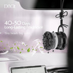 Car Air Freshener Hanging, Refillable Essential Oil Diffuser with 7 Beads + 14 Refills, Long Lasting 40-50 Days Odor Eliminator, Aromatherapy for New Car, Home, Men & Women - Blackcurrant