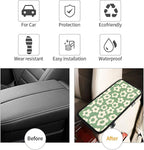 Vintage Groovy Flowers Auto Center Console Cover Pad Car Armrest Seat Box Cover Cushion Universal for Most Vehicle SUV Truck Car Accessories Decor