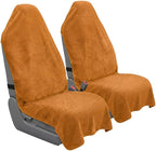 Car Seat Towel Cover, Universal Front Seat Protector for Cars, SUVs and Trucks, Sweat Towel Car Seat Cover for Gym, Yoga, Swimming, Pets and Family Travel, Golden Sunset, 2 Pack