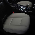 Car Interior PU Leather Car Seat Cover Protector Front Car Seat Cover,Single Seat Cover (Width 20.8×deep 21×Thick 0.2 inch) (Gray) Taupe