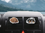 WIRESTER Fresh Scented Car Air Freshener Vent Clip, Decorative Accessories, Interior Decoration for Cars - Cute Animal Butt, Cute Dog Cat, Dog Butt Looking Back, Dog Lying