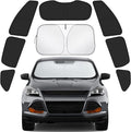 Car Window Shades for Ford Escape 2013-2019 Accessories - Full Set 8PCS Side Window Sunshades with Memory Frame & Blackout Fabric, Privacy UV Shield for Camping/Travel