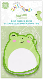 Studio Oh! x Squishmallow Wendy Car Air Fresheners, Pack of 2 Scented Hanging Car Air Freshener, Clean Citrus, Greenery, Woodland Florals, and White Musk - Freshhh Flower Fields