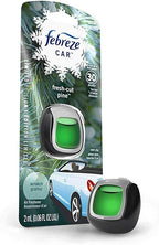 Febreze Car Vent Clip Air Freshener - Limited Edition Holiday Collection - Fresh-Cut Pine - 1 Count Vent Clip Per Package - Pack of 3 Packages Green