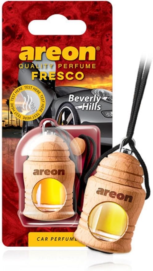 AREON Fresco FRTN14 Hanging Car and Home Air Freshener, Beverly Hills