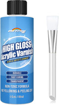 Gloss Varnish for Acrylic Painting, Artist's Acrylic Varnish, Non-Yellowing, Non-Toxic, Anti-Crazing, High Gloss Finish, Clear Coat for Artwork, for Pro & Hobby Artists