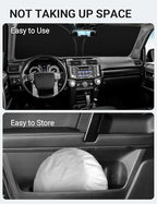 Proadsy 2026 Upgrade Front Windshield Sun Shade Foldable Sunshade Protector Custom Fit 2010-2025 4Runner 4-Runner SUV, SR5 Trail Limited Accessories