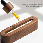 2 Pack Natural Walnut Wood Car Vent Clip Air Freshener, Refillable Aroma Diffuser with 8 Absorber Sticks, Elegant Design for Auto, Home, Office