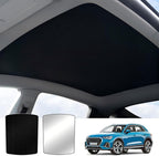 Glass Roof Sun Shade Compatible with Audi Q5 Accessories 2009-2017, Foldable One-Piece Sunshade Roof, Heat Insulation Sun UV Protection Car Sunroof Sunshade