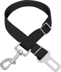 Adjustable pet cat and Dog car seat Belt，The Lanyard is Flexible and Adjustable from 20 to 33 inches(Black)