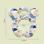 Baby Travel Pillow, Infant Kid's Cushion Soft and Skin Friendly for Car Seat, Pushchair and Stroller (Blue Dinosaur)