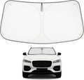 Proadsy 2026 Upgrade Front Windshield Sun Shade Foldable Sunshade Protector Custom Fit for Jaguar F-Pace 2016-2025 F Pace SUV Accessories