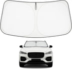 Proadsy 2026 Upgrade Front Windshield Sun Shade Foldable Sunshade Protector Custom Fit for Jaguar F-Pace 2016-2025 F Pace SUV Accessories