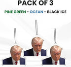 Donald Trump Car Air Freshner - Pack Of 3 Different Scents - Jail Mugshot