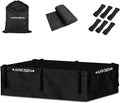 ARKSEN Rooftop Cargo Carrier Bag Extra-Wide 31.5 Cubic Feet Waterproof Heavy Duty Car Roof Rack Bag for Full-Size Cars with 10 Reinforced Straps, 6 Door Hook Straps & Anti-Slip Mat