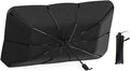 EcoNour Car Umbrella Windshield Sun Shade | Universal Fit Foldable Car & Truck Sun Shade | Double Layer Windshield Cover for SUV, Sedan & Truck | Sun Shade Cover for Front Baby Window Shades - 57"x30"