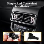 2PCS Car Air Fresheners Vent Clips, Butterfly Car Accessories, Sparkly Bling Dual Butterfly Auto Air Vent Clips, Automotive Cute Air Conditioning Outlet Decoration Universal for Women Girl