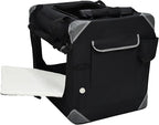 EliteField 4-Door Folding Soft Dog Crate with Curtains, Carrying Bag and Fleece Bed (2 Year Warranty), Indoor & Outdoor Pet Home (20" L x 14" W x 14" H, Black+4 Door Curtains)