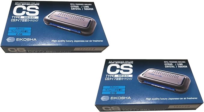 CS-X3 CSX3 Squash Air Spencer Freshener 2 Unit Cases (H4) & 2 Refills (C-10) Eikosha Japan Car Freshener