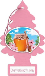 LITTLE TREES Car Air Freshener | Hanging Paper Tree for Home or Car | Cherry Blossom Honey | 12 Pack