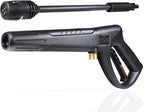 Pressure Washer Gun Wand & 3-in-1 Adjustable Nozzle, M22-14mm Fitting Compatible with Ryobi, Powerstroke, Greenworks, Husky, Raptor Blast, Electric Power Washer