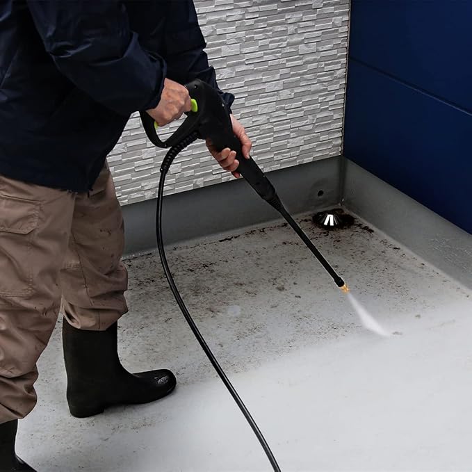 Pressure Washer Gun with Extension Wand & 5 Spray Nozzle Tips, M22-14mm & M22-15mm Fitting Replacement for Ryobi, Karcher, Powerstroke, Greenworks, and More Electric Power Washer