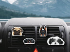WIRESTER Set of 4 Fresh Scented Car Air Freshener Vent Clip, Decorative Accessories, Interior Decoration for Cars - Dogs, Cats, Animal
