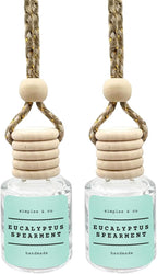 Eucalyptus & Spearmint Car Air Hanging Essential Oil Diffuser, Car Air Freshener Diffuser with Long Lasting Essential Oils, Aromatherapy Vehicle Diffuser by Simplee & Co
