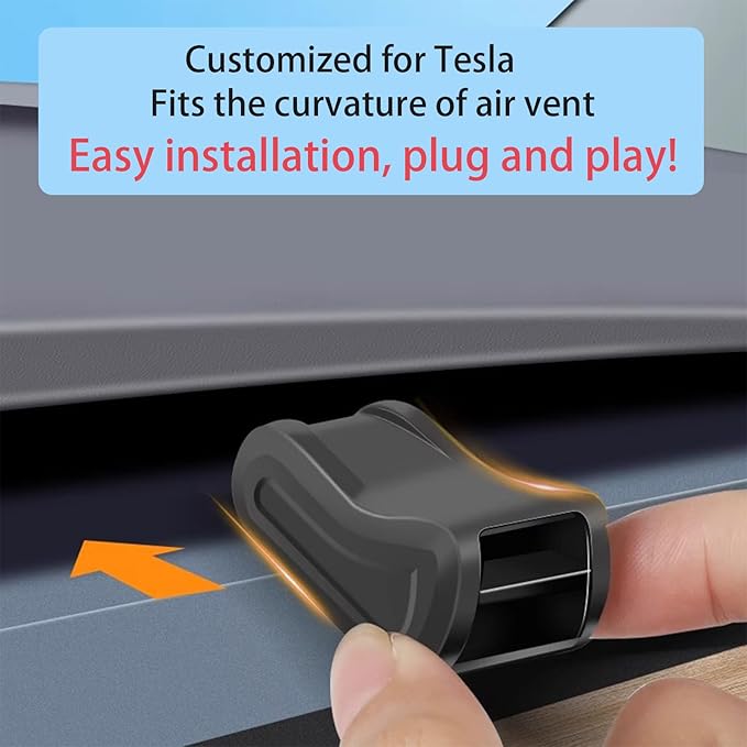 Air Freshener Adapter Designed for Tesla Air vent, Model 3 and Y Accessories (Air Freshener NOT Included) - 2 Pack (2017-2023 Model 3&2020-2025 Model Y)