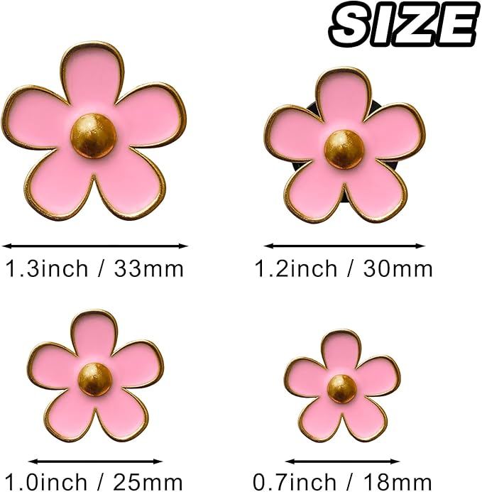 4 Pcs Metal Daisy Air Vent Clips Flower Car Air Freshener Clip Air Conditioning Outlet Clip Bling Charm Car Inter Decor Accessories for Girls Women