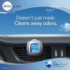 Febreze Car Air Freshener, 2 Gain Original and 2 Gain Island Fresh Scents, Odor Eliminator for Strong Odors (4 Count)