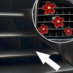 8PCS Car Daisy Flower Air Vent Clip, Cute Auto Outlet Air Conditioning Clip, Sweet Girly Vehicle Fresheners Gift for Women Girls, Car Interior Decor Universal Fit（Red）