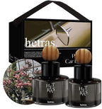 hetras Premium Car Diffuser Set 2.6 fl.oz. 2 Pack | Flower Shop - Flowers & Green Grass Scent | Long-Lasting Luxury Fragrance Air Freshner Car Dash Board Perfume | Gifts for Loved One