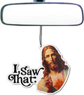 I Saw That, Funny Car Air Freshener, Christmas Car Ornament, Car Accessories For Men, Stocking Stuffer, Cute Car Accessories, Rearview Mirror Accessory Hanging Car Air Freshener, Pack of 4