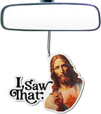 I Saw That, Funny Car Air Freshener, Christmas Car Ornament, Car Accessories For Men, Stocking Stuffer, Cute Car Accessories, Rearview Mirror Accessory Hanging Car Air Freshener, Pack of 4