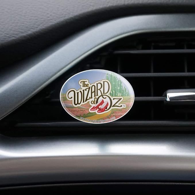 The Wizard of Oz Ruby Slippers Logo Car Air Freshener Vent Clip