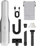 A2C Handheld Vacuum Cordless with 19000Pa Strong Suction, Mini Car Vacuum Cleaner with HEPA Filter, 2 Suction Modes, Multi-Nozzles, Portable Vacuum Cleaner for Home, Car, Office, Keyboards