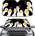 GENANY Silly Goose Windshield Sun Shade for Car SUV Truck (55x30 Inches), Front Window Visor for Windows, Protector Blocks UV