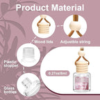 6 Pack Air Freshener Diffuser, Hanging Air Fragrance Essential Oil Diffuser, Car Scents Accessories Cute Car Interior Decor,Car Air Fresheners for Women & Men Gift Cologne Aromatherapy Oil