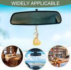5PCS Hanging Car Air Freshener, Car Air Freshener Diffuser, 8ml Hanging Essential Oil Diffuser Bottle, Auto Interior Cute Glass Empty Perfume Bottle Ornament for Most Vehicles (Heart)