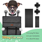 SWIHELP Dog Car Seat Puppy Portable Pet Booster Car Seat with Clip-On Safety Leash and Stable Fram, Anti-Collapse,Perfect for Small Pets