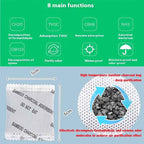 50Pack Natural Activated Charcoal Odor Eliminator Air Purifying Bag for Home or Shoe Odor Absorber; Car Air Freshener;5g/Pack Deodorizer and Moisture Absorbers for Home,Car,Closet,Shoe,Pets