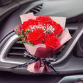 Car Flower Bouquet Air Freshener Vent Clips Mini Bouquet Dried Flower For Car and Household Decoration Car Vent Clip Auto Interior Accessories
