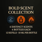 Car Air Freshener Refill Liquid Set of 12 x 10 ML - Smart Car Air Freshener Refill - Car Fragrance Refill - Car Diffuser Refill (Bold Scent Collection)