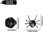 4 Pcs Black Bling Spider and Daisy Car Air Fresheners Vent Clips Diffuser Vent Clip Rhinestone Diamond Decoration Car Interior Decor Cute Accessories for Women, Automotive Air Fresheners