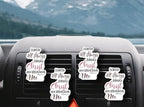 WIRESTER Set of 4 Fresh Scented Car Air Freshener Vent Clip, Decorative Accessories, Interior Decoration for Cars - Dogs, Cats, Animal
