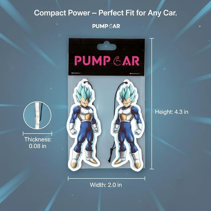 PumpCar car air freshener 2-piece double-sided vegeta Instinct hanging cherry-scented for rearview mirror Car Interior Accessories Household Gifts…