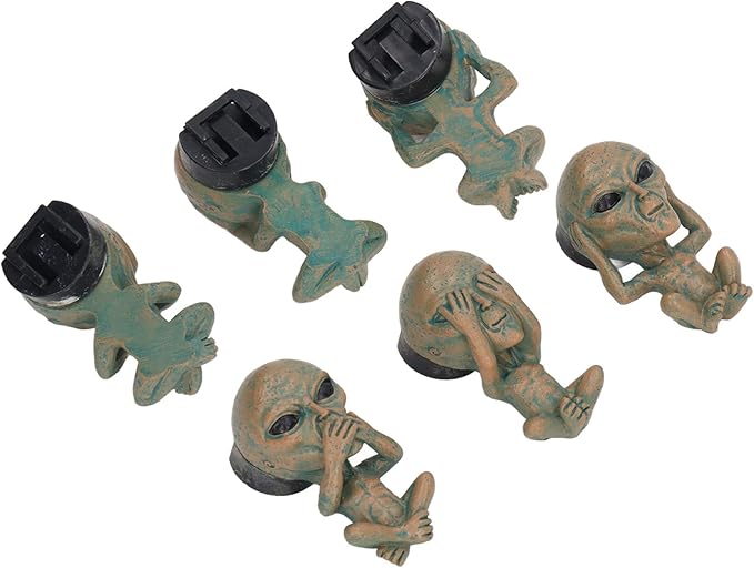 3 Piece Car Air Vent Clips, Alien Shape Decorative Cars Air Freshener Clips Cute Alien Air Conditioning Outlet Clip Cars Fragrance Accessories